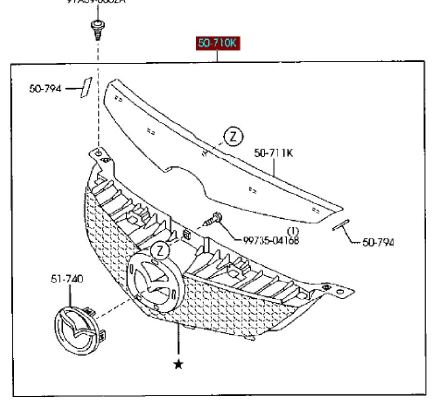 Compre Grelha do radiador Mazda 3 