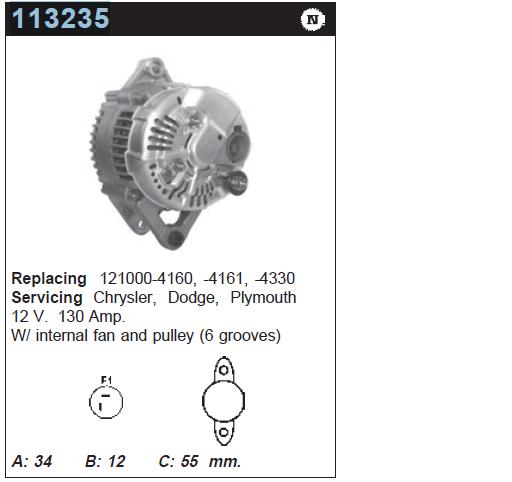 Compre 4727329AA Chrysler Gerador