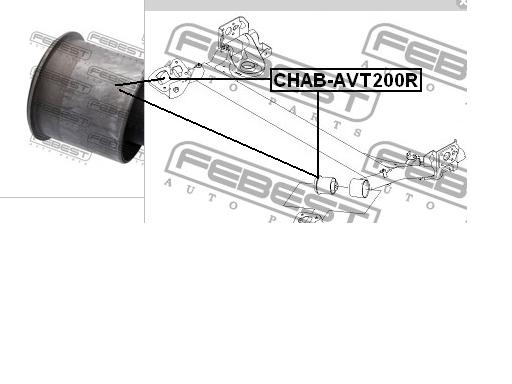 Bloco silencioso de viga traseira (de plataforma veicular) DCC010853 Mando