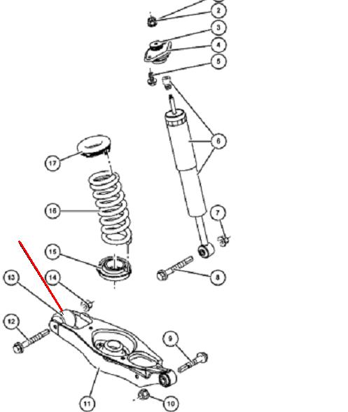 Bloco silencioso do braço oscilante inferior traseiro Chrysler 4895235AA preço, a partir de 29,72 USD