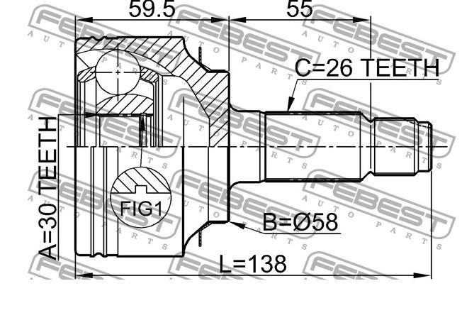 Junta homocinética externa dianteira Honda 44014SWET00 preço, a partir de 39,98 USD