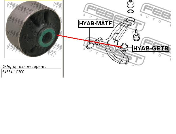 Bloco silencioso dianteiro do braço oscilante inferior Hyundai/Kia 545841C200 preço, a partir de 9,49 USD