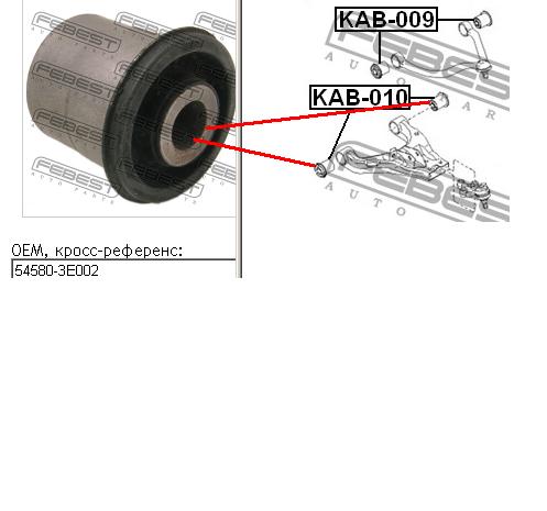 Bloco silencioso dianteiro do braço oscilante inferior Hyundai/Kia 545802J101 preço, a partir de 13,99 USD