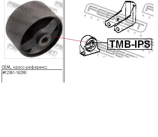 Coxim (suporte) dianteiro de motor Febest TMBIPS preço, a partir de 22,27 USD
