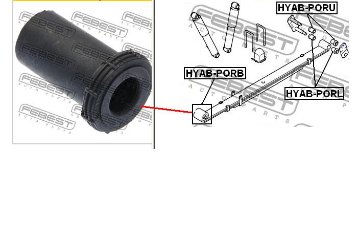 A50504MT Magnum Technology Bloco silencioso de dianteiro suspensão de lâminas traseira