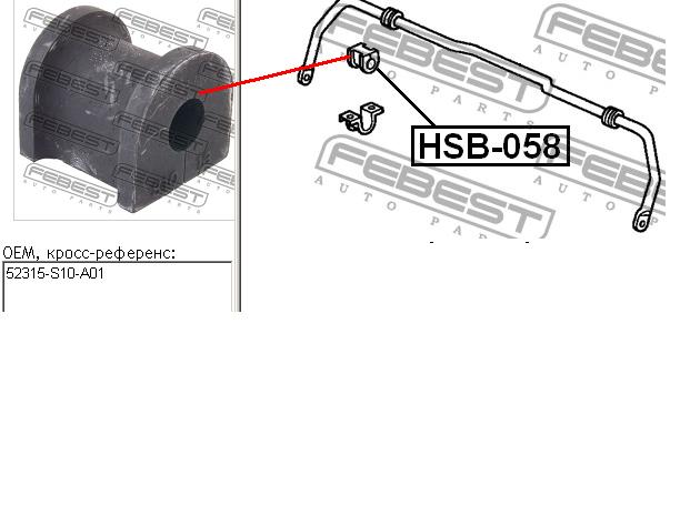Bucha de estabilizador traseiro Metalcaucho 06475 preço, a partir de 3,48 USD