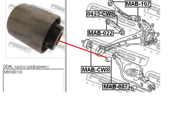 Bloco silencioso interno traseiro de braço oscilante transversal Peugeot/Citroen 5131G1 preço, a partir de 7,37 USD
