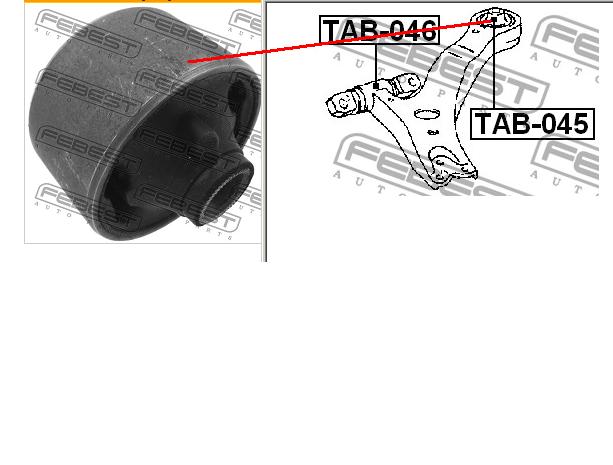 4865533050 Toyota Bloco silencioso dianteiro do braço oscilante inferior
