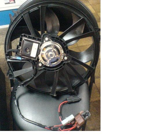 1253R9 Peugeot/Citroen Ventilador elétrico de esfriamento montado (motor + roda de aletas)