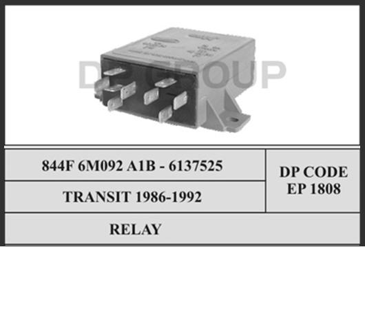 Relê das velas de incandescência para Ford Transit IV T