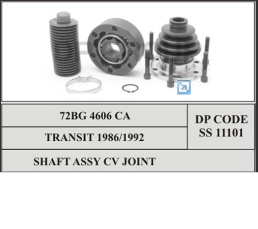 Junta homocinética interna traseira Ford 1526894 preço, a partir de 52,89 USD