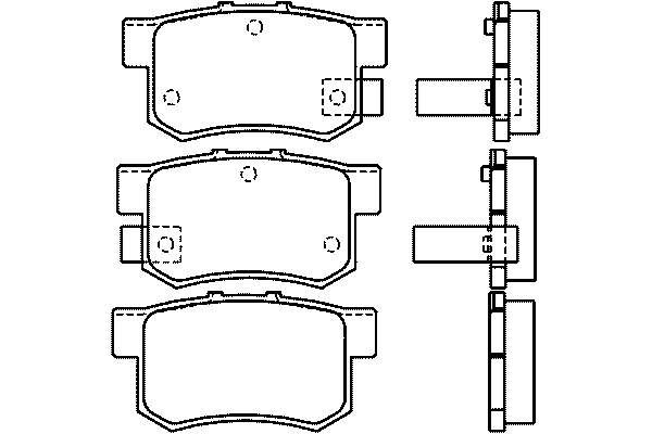 Compre 43022STKA01 Honda Sapatas do freio traseiras de disco