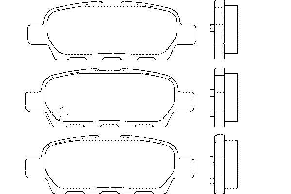 Sapatas do freio traseiras de disco Nissan/Infiniti AY060NS038 preço, a partir de 21,84 USD