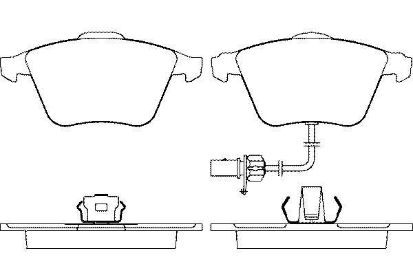 DP41594R EBC Brakes Sapatas do freio dianteiras de disco