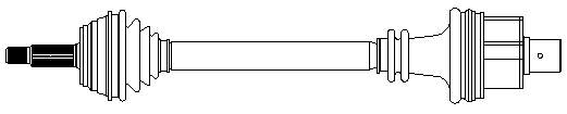 Semieixo (acionador) dianteiro direito GSP 250035 preço, a partir de 108,89 USD