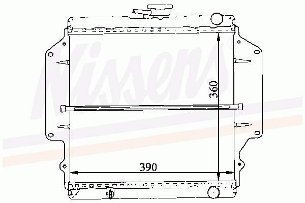 1770083001 Suzuki Radiador de esfriamento de motor