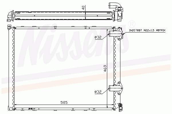 730548 VALEO Radiador de esfriamento de motor