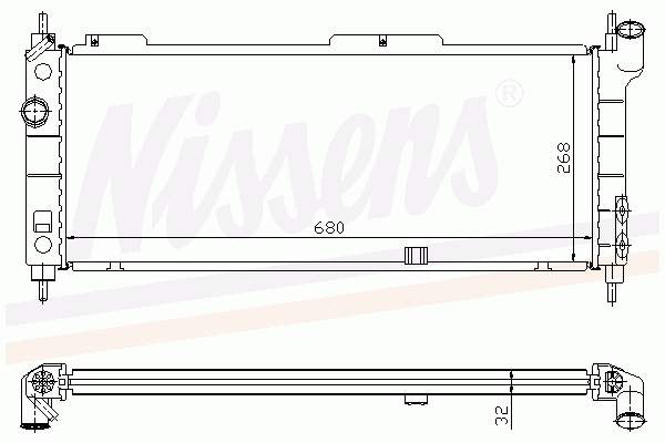 734271 VALEO Radiador de esfriamento de motor
