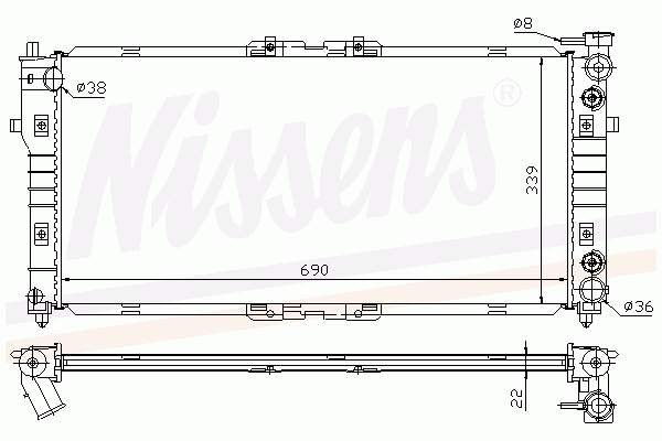 Compre FS1115200C Mazda Radiador de esfriamento de motor