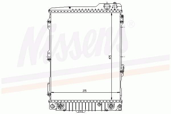 893121251N VAG Radiador de esfriamento de motor