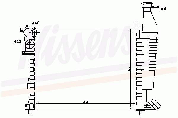 63546 Nissens Radiador de esfriamento de motor