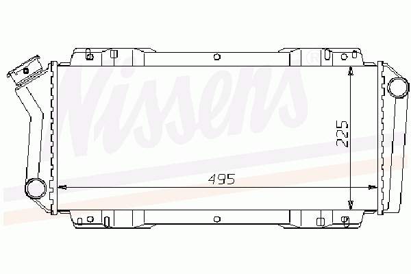 6122462 Ford Radiador de esfriamento de motor