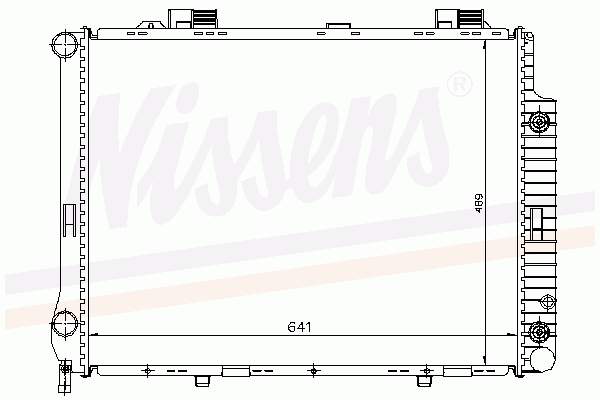 A2105000903 Mercedes Radiador de esfriamento de motor