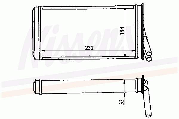 70221 Nissens Radiador de forno (de aquecedor)
