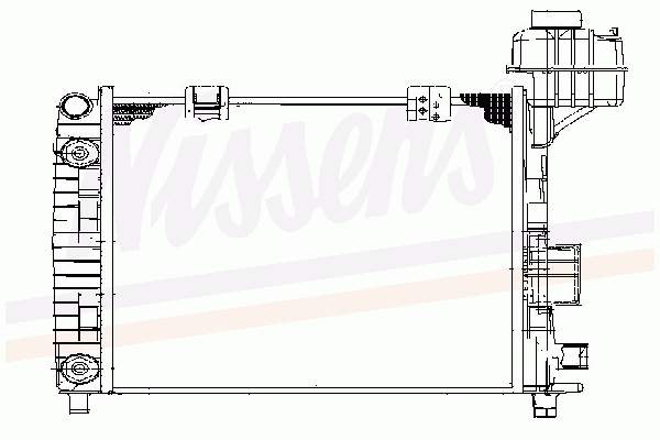 A1685000002 Mercedes Radiador de esfriamento de motor