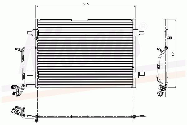 94207 Nissens Radiador de aparelho de ar condicionado