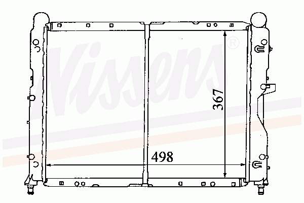 Radiador de esfriamento de motor Nissens 60024