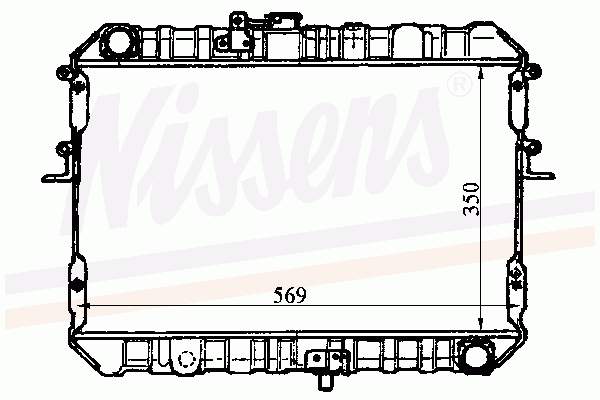 Compre 67358 Nissens Radiador de esfriamento de motor