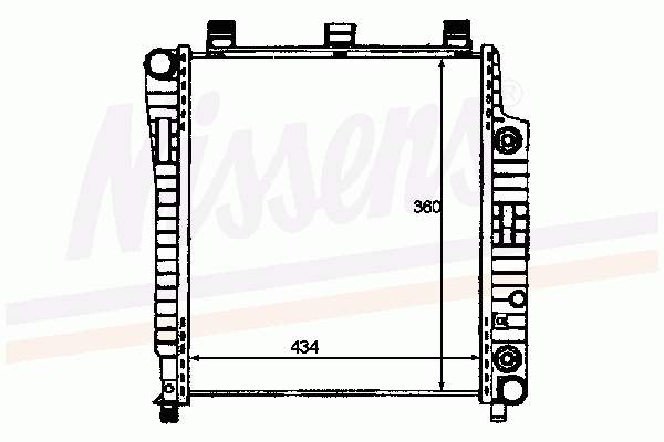 59102 NRF Radiador de esfriamento de motor