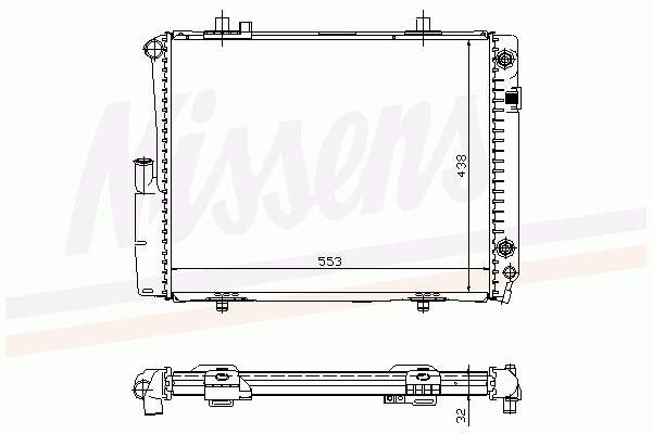 A2015006603 Mercedes Radiador de esfriamento de motor