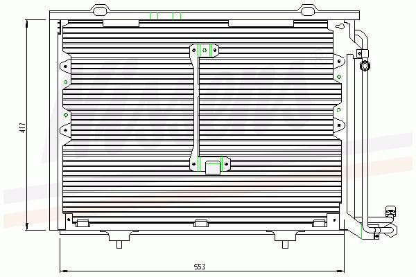 Compre 2028300870 Mercedes Radiador de aparelho de ar condicionado