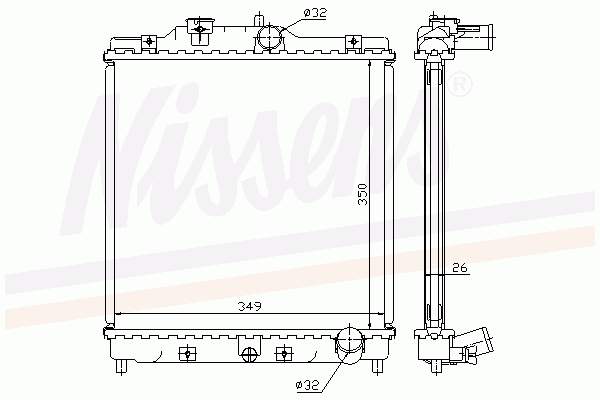 63312 Nissens Radiador de esfriamento de motor