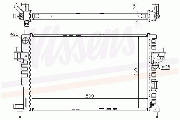 Radiador de esfriamento de motor VALEO 734464 preço, a partir de 87,96 USD