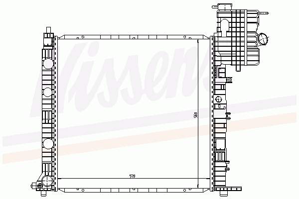 A6385011601 Mercedes Radiador de esfriamento de motor