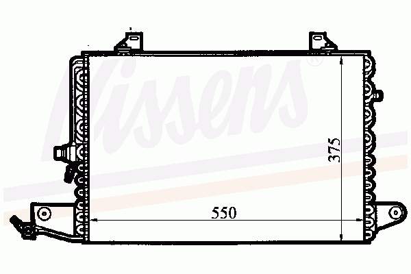 94213 Nissens Radiador de aparelho de ar condicionado