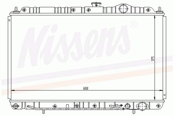 MB890506 Mitsubishi Radiador de esfriamento de motor