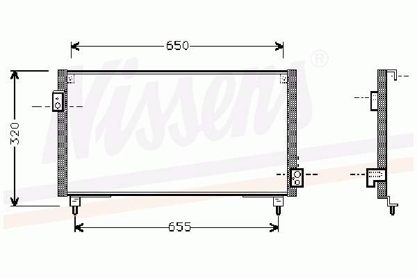 Radiador de aparelho de ar condicionado para Subaru Impreza I GF
