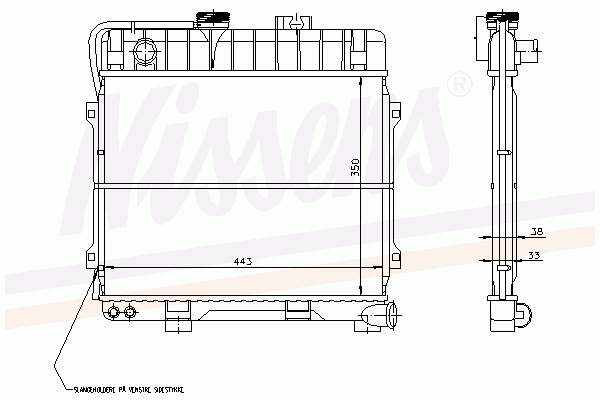 17111709336 BMW Radiador de esfriamento de motor