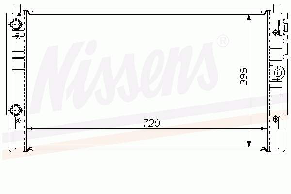 65238A Nissens Radiador de esfriamento de motor