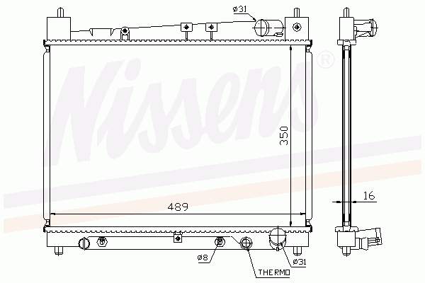 Radiador de esfriamento de motor Toyota 1640021070 preço, a partir de 96,57 USD