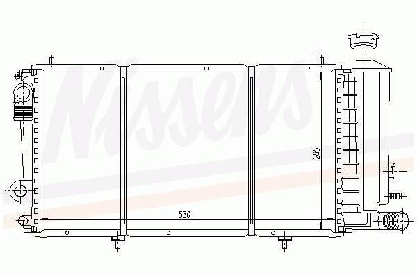 Radiador de esfriamento de motor 61357 Nissens
