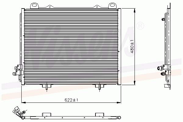 94285 Nissens Radiador de aparelho de ar condicionado