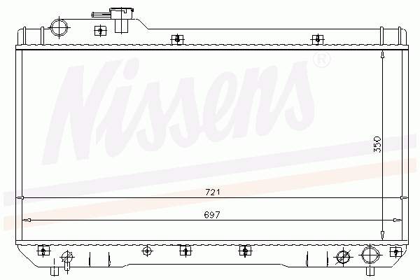 734172 VALEO Radiador de esfriamento de motor