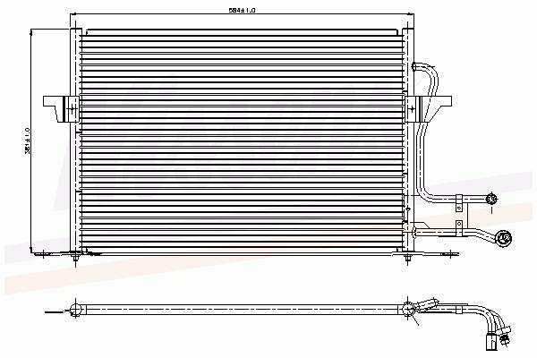Compre DCN10003 Denso Radiador de aparelho de ar condicionado