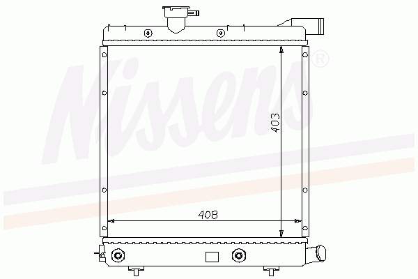 60979 Nissens Radiador de esfriamento de motor