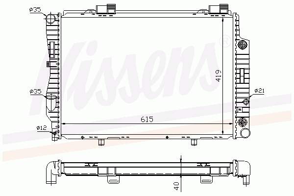 Radiador de esfriamento de motor Polcar 500208 preço, a partir de 190,62 USD